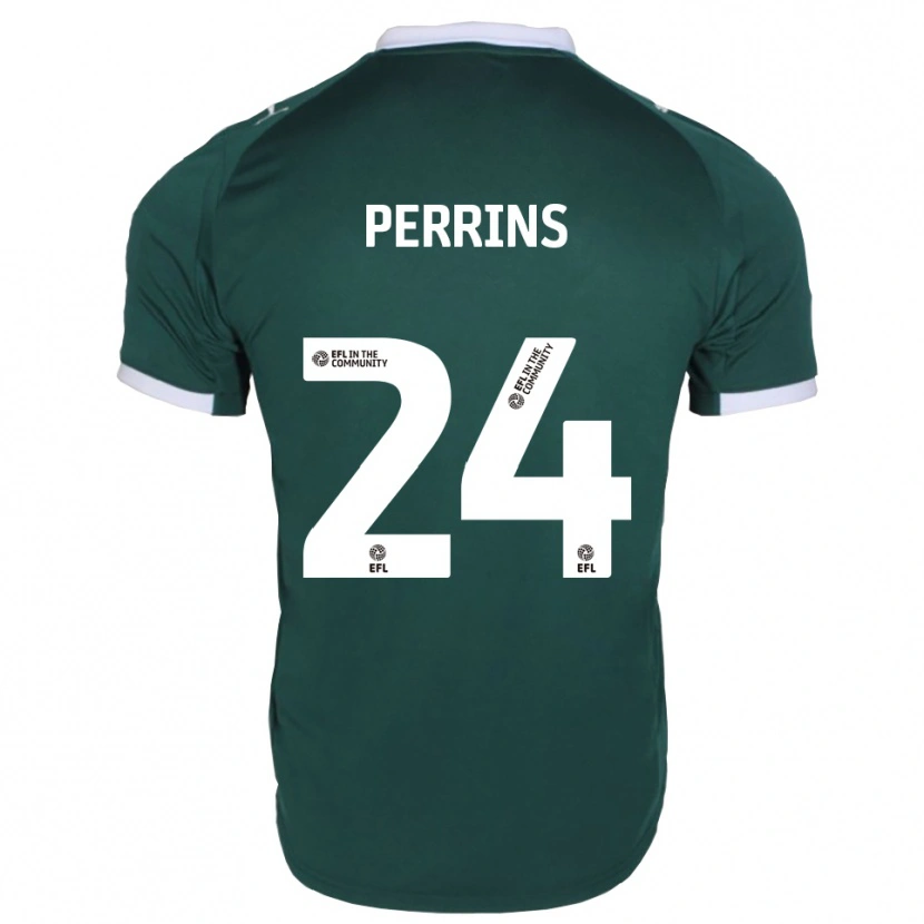 Danxen Herren Grace Perrins #24 Grün Weiß Heimtrikot Trikot 2025/26 T-Shirt