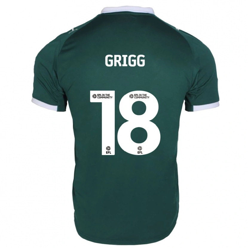 Danxen Herren Katie Grigg #18 Grün Weiß Heimtrikot Trikot 2025/26 T-Shirt