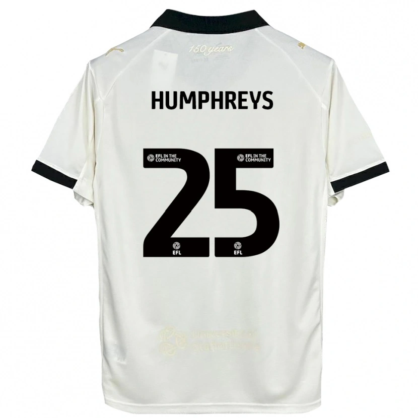 Danxen Herren Cameron Humphreys #25 Cremeweiß Schwarz Heimtrikot Trikot 2025/26 T-Shirt