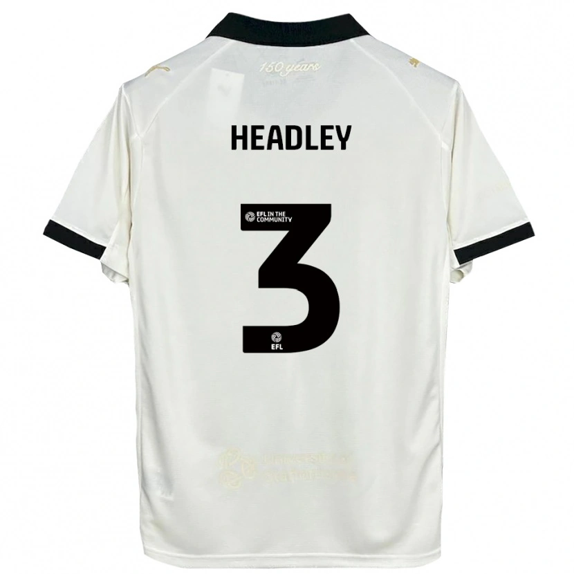 Danxen Herren Jaheim Headley #3 Cremeweiß Schwarz Heimtrikot Trikot 2025/26 T-Shirt