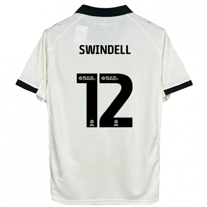 Danxen Herren Chloe Swindell #12 Cremeweiß Schwarz Heimtrikot Trikot 2025/26 T-Shirt
