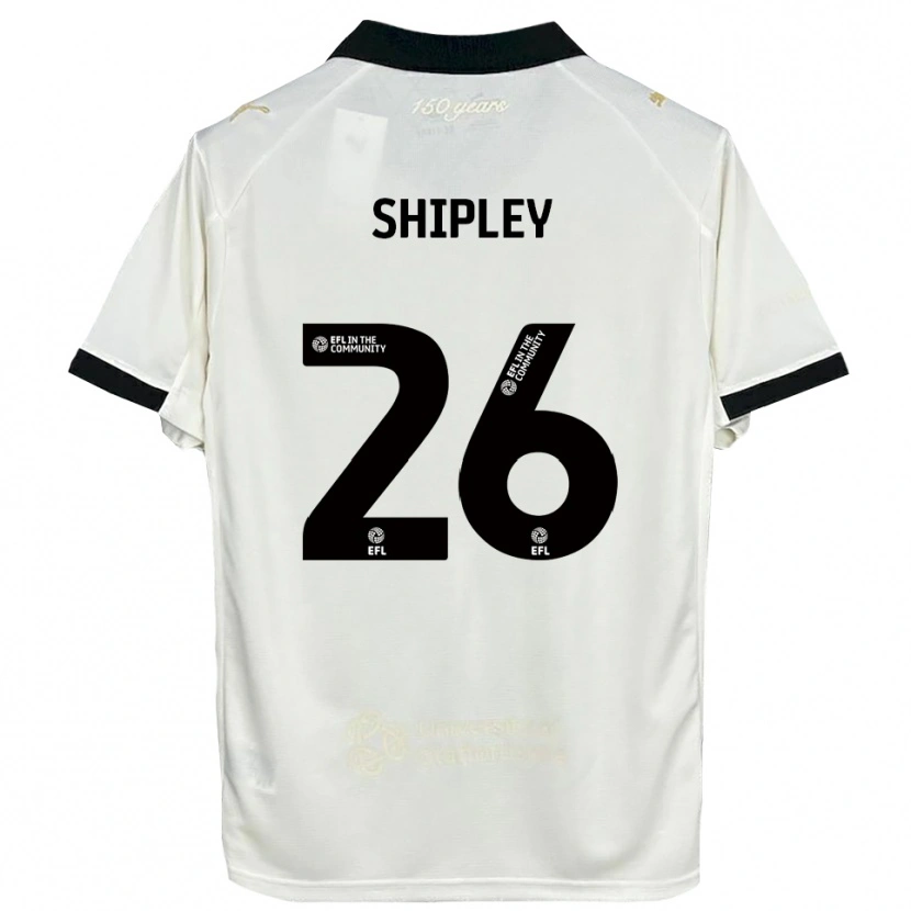 Danxen Herren Jordan Shipley #26 Cremeweiß Schwarz Heimtrikot Trikot 2025/26 T-Shirt