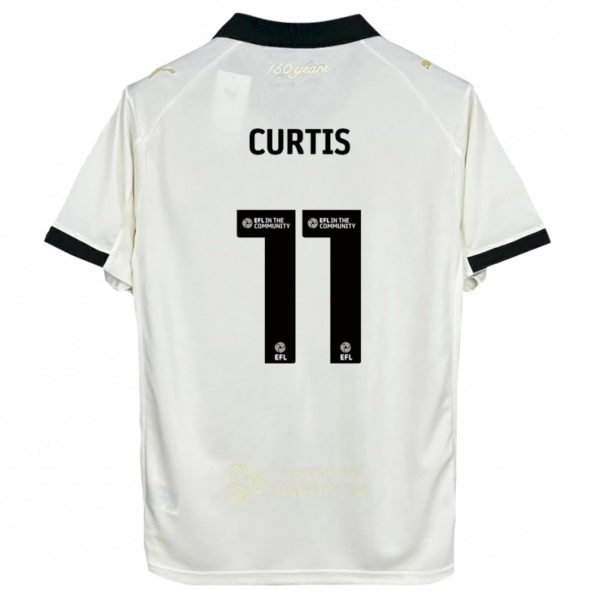 Danxen Herren Ronan Curtis #11 Cremeweiß Schwarz Heimtrikot Trikot 2025/26 T-Shirt