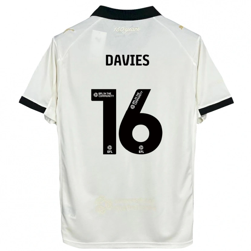 Danxen Herren Cassie Davies #16 Cremeweiß Schwarz Heimtrikot Trikot 2025/26 T-Shirt