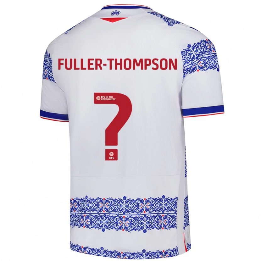 Danxen Herren Kallum Fuller-Thompson #0 Weiß Blau Heimtrikot Trikot 2025/26 T-Shirt