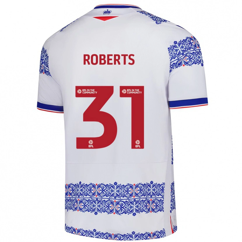 Danxen Herren Bethan Roberts #31 Weiß Blau Heimtrikot Trikot 2025/26 T-Shirt