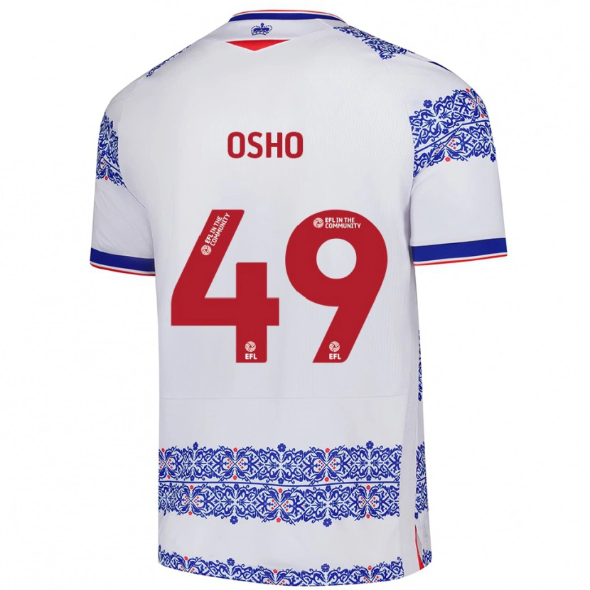 Danxen Herren Emmanuel Osho #49 Weiß Blau Heimtrikot Trikot 2025/26 T-Shirt