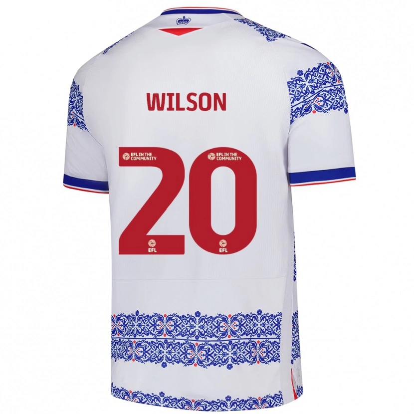 Danxen Herren Georgia Wilson #20 Weiß Blau Heimtrikot Trikot 2025/26 T-Shirt