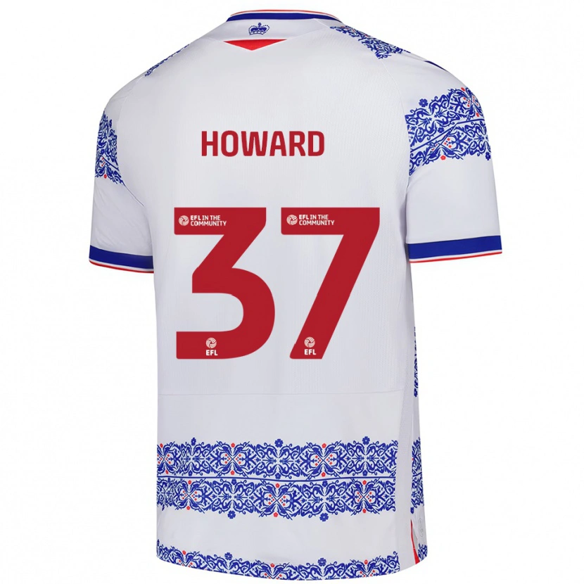 Danxen Herren Luke Howard #37 Weiß Blau Heimtrikot Trikot 2025/26 T-Shirt