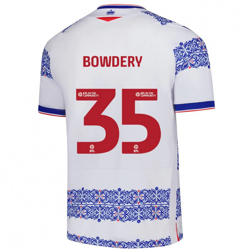Danxen Herren Carter Bowdery #35 Weiß Blau Heimtrikot Trikot 2025/26 T-Shirt
