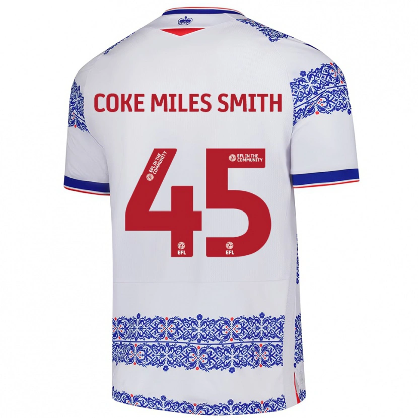 Danxen Herren Kiyan Coke Miles Smith #45 Weiß Blau Heimtrikot Trikot 2025/26 T-Shirt