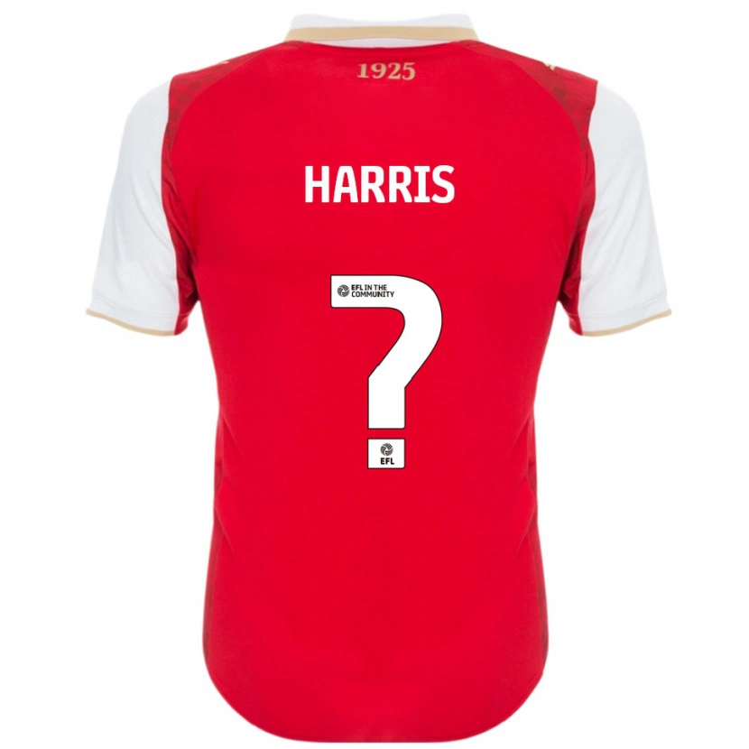 Danxen Herren N. N. Harris #0 Rot Weiß Heimtrikot Trikot 2025/26 T-Shirt