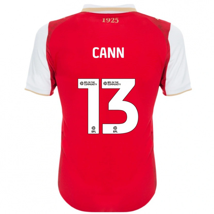 Danxen Herren Ted Cann #13 Rot Weiß Heimtrikot Trikot 2025/26 T-Shirt