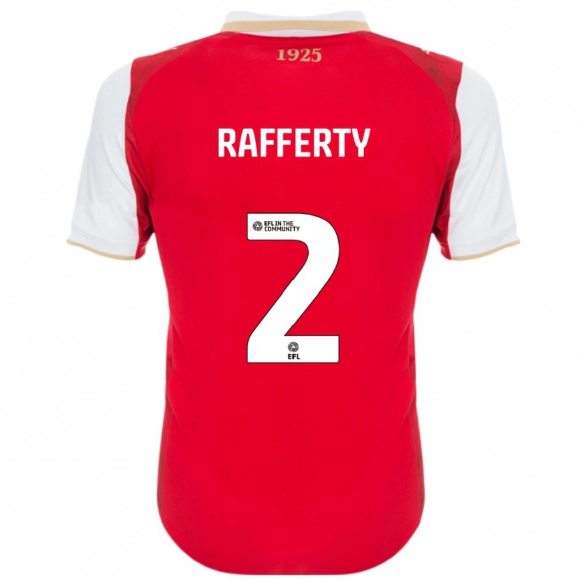 Danxen Herren Joe Rafferty #2 Rot Weiß Heimtrikot Trikot 2025/26 T-Shirt