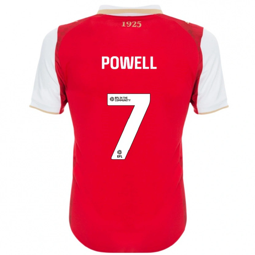 Danxen Herren Joe Powell #7 Rot Weiß Heimtrikot Trikot 2025/26 T-Shirt