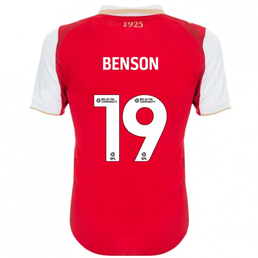Danxen Herren Josh Benson #19 Rot Weiß Heimtrikot Trikot 2025/26 T-Shirt