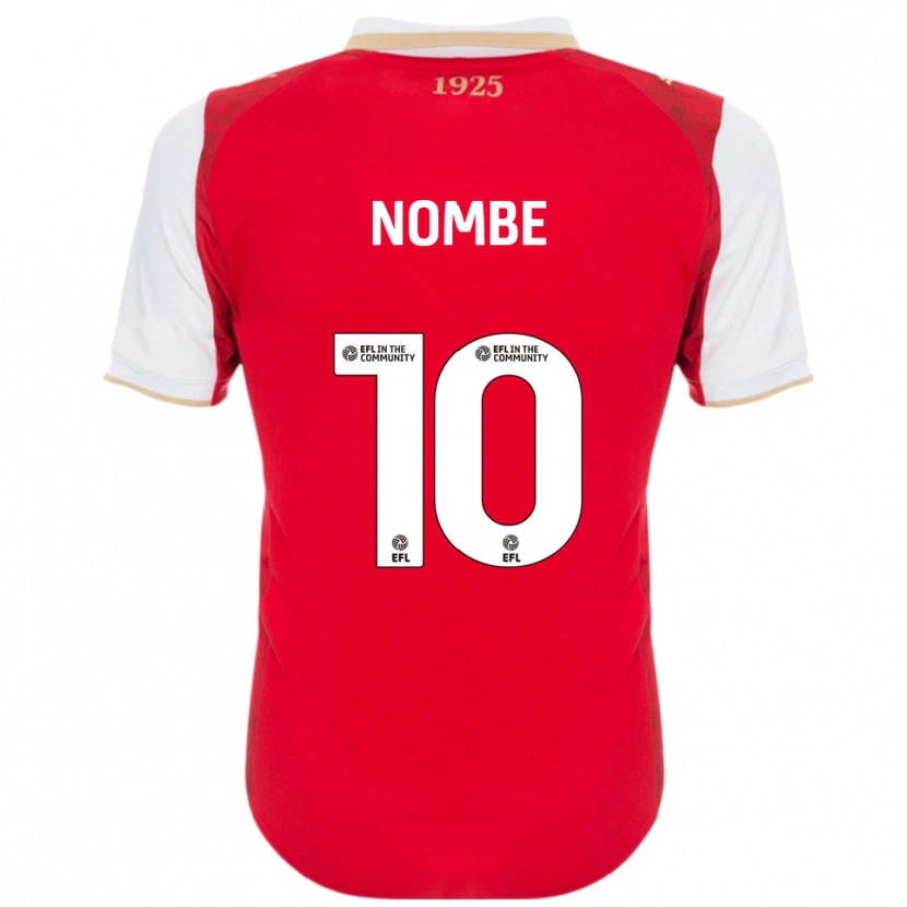 Danxen Herren Sam Nombe #10 Rot Weiß Heimtrikot Trikot 2025/26 T-Shirt