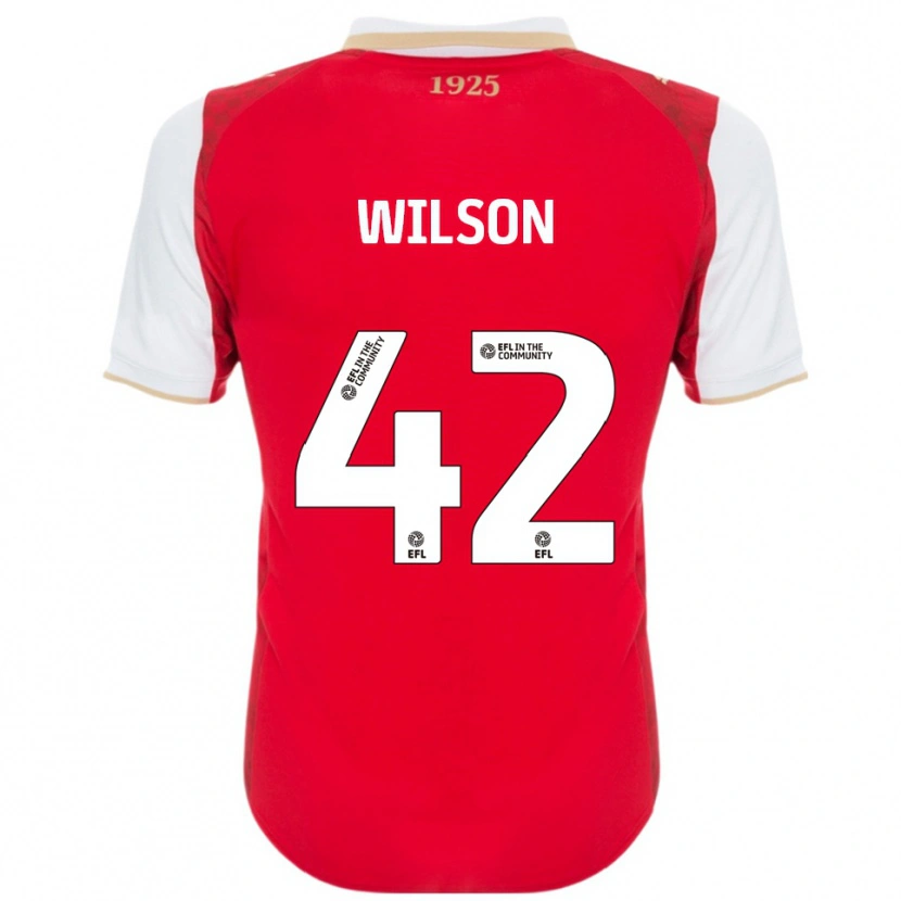 Danxen Herren Reece Wilson #42 Rot Weiß Heimtrikot Trikot 2025/26 T-Shirt