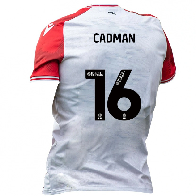 Danxen Herren Taye Cadman #16 Weiß Rot Heimtrikot Trikot 2025/26 T-Shirt