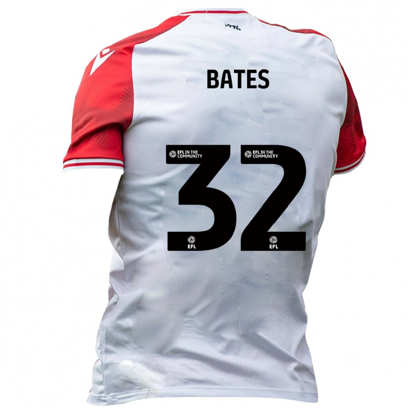 Danxen Herren Ellis Bates #32 Weiß Rot Heimtrikot Trikot 2025/26 T-Shirt