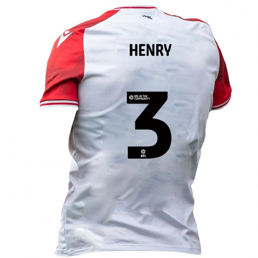 Danxen Herren Louie Henry #3 Weiß Rot Heimtrikot Trikot 2025/26 T-Shirt