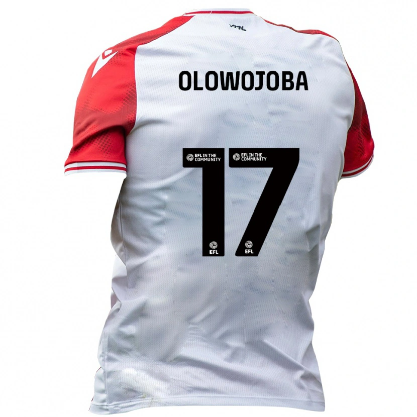 Danxen Herren Temi Olowojoba #17 Weiß Rot Heimtrikot Trikot 2025/26 T-Shirt