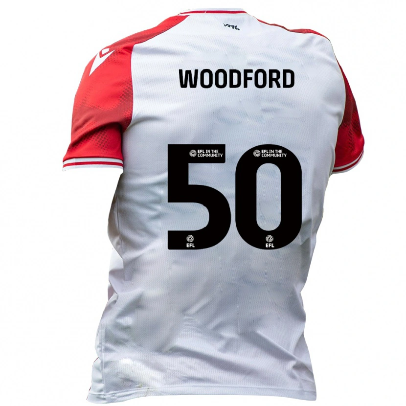 Danxen Herren Max Woodford #50 Weiß Rot Heimtrikot Trikot 2025/26 T-Shirt
