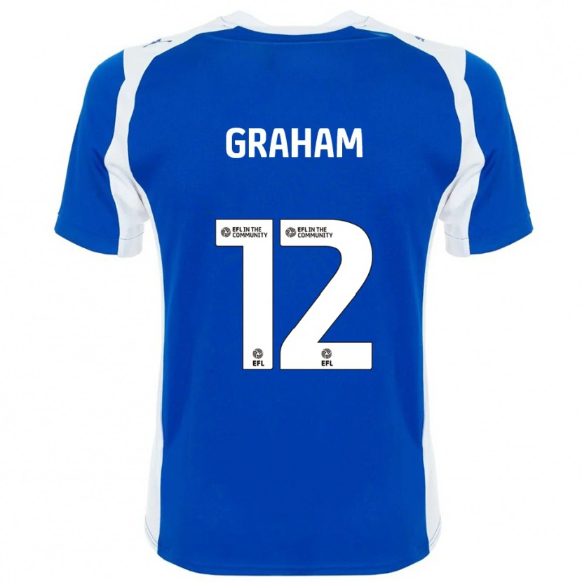 Danxen Herren Leo Graham #12 Blau Weiß Heimtrikot Trikot 2025/26 T-Shirt