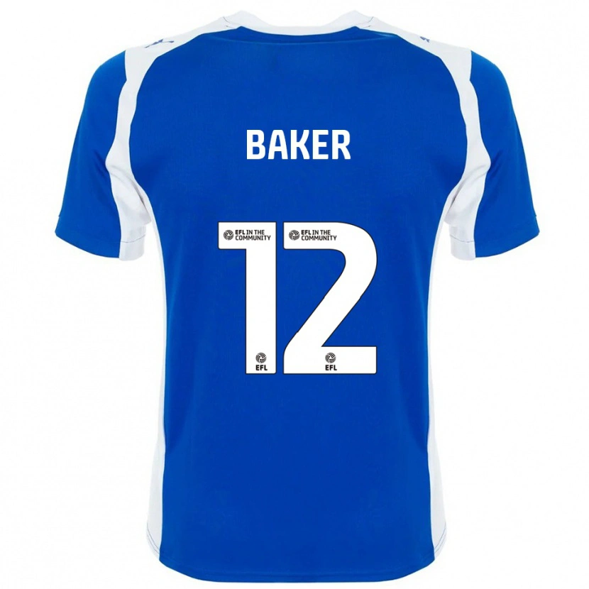 Danxen Herren Tegen Baker #12 Blau Weiß Heimtrikot Trikot 2025/26 T-Shirt