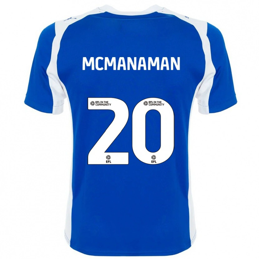 Danxen Herren Callum Mcmanaman #20 Blau Weiß Heimtrikot Trikot 2025/26 T-Shirt