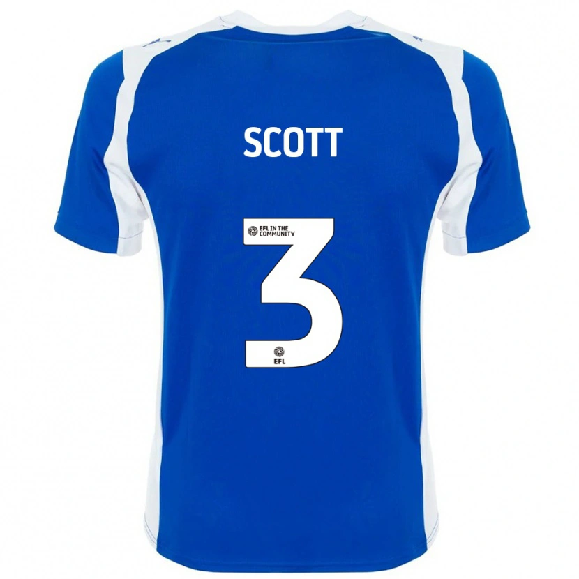 Danxen Herren Holly Scott #3 Blau Weiß Heimtrikot Trikot 2025/26 T-Shirt