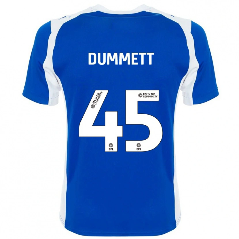 Danxen Herren Paul Dummett #45 Blau Weiß Heimtrikot Trikot 2025/26 T-Shirt
