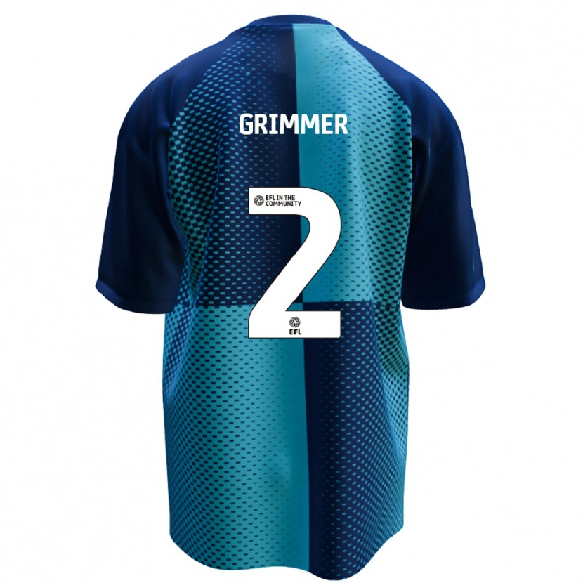 Danxen Herren Jack Grimmer #2 Blau Himmelblau Heimtrikot Trikot 2025/26 T-Shirt