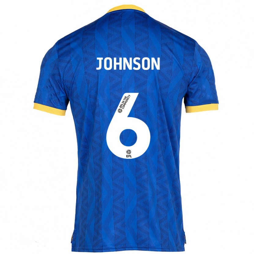 Danxen Herren Ryan Johnson #6 Marine Gelb Heimtrikot Trikot 2025/26 T-Shirt