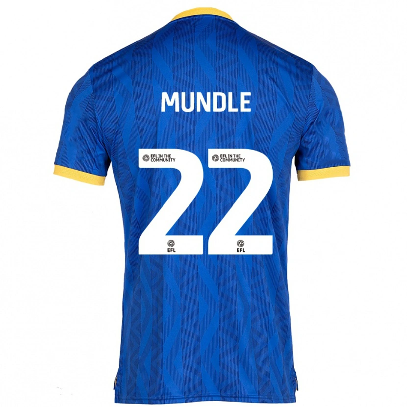 Danxen Herren Alyssia Mundle #22 Marine Gelb Heimtrikot Trikot 2025/26 T-Shirt