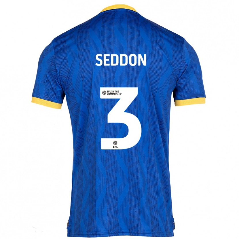 Danxen Herren Steve Seddon #3 Marine Gelb Heimtrikot Trikot 2025/26 T-Shirt