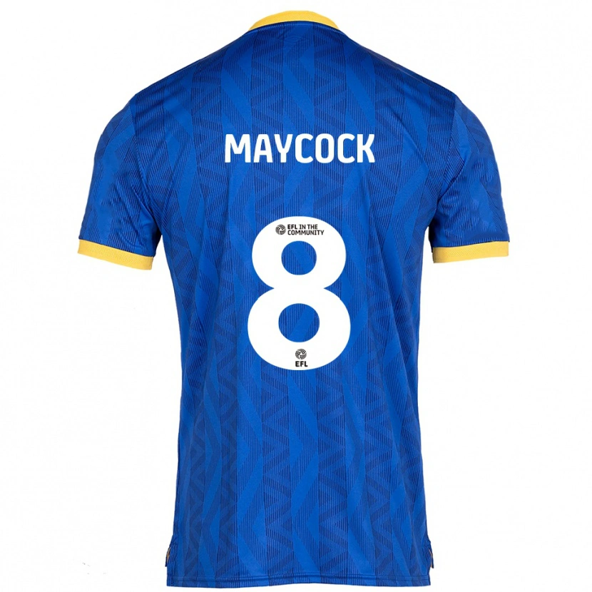 Danxen Herren Callum Maycock #8 Marine Gelb Heimtrikot Trikot 2025/26 T-Shirt