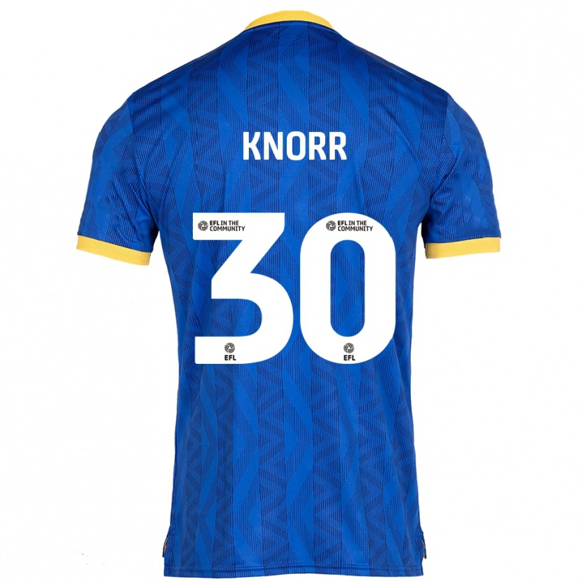 Danxen Herren Dior Knorr #30 Marine Gelb Heimtrikot Trikot 2025/26 T-Shirt