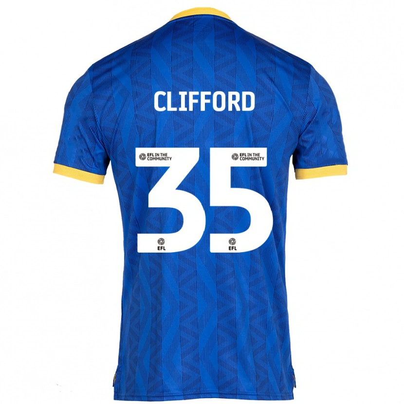 Danxen Herren Georgia Clifford #35 Marine Gelb Heimtrikot Trikot 2025/26 T-Shirt