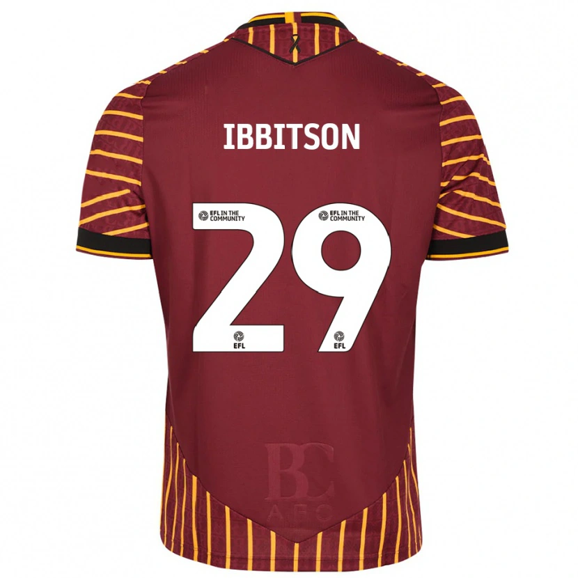 Danxen Herren Harry Ibbitson #29 Orange Burgunderrot Heimtrikot Trikot 2025/26 T-Shirt
