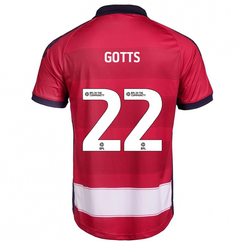 Danxen Herren Robbie Gotts #22 Rot Weiß Heimtrikot Trikot 2025/26 T-Shirt