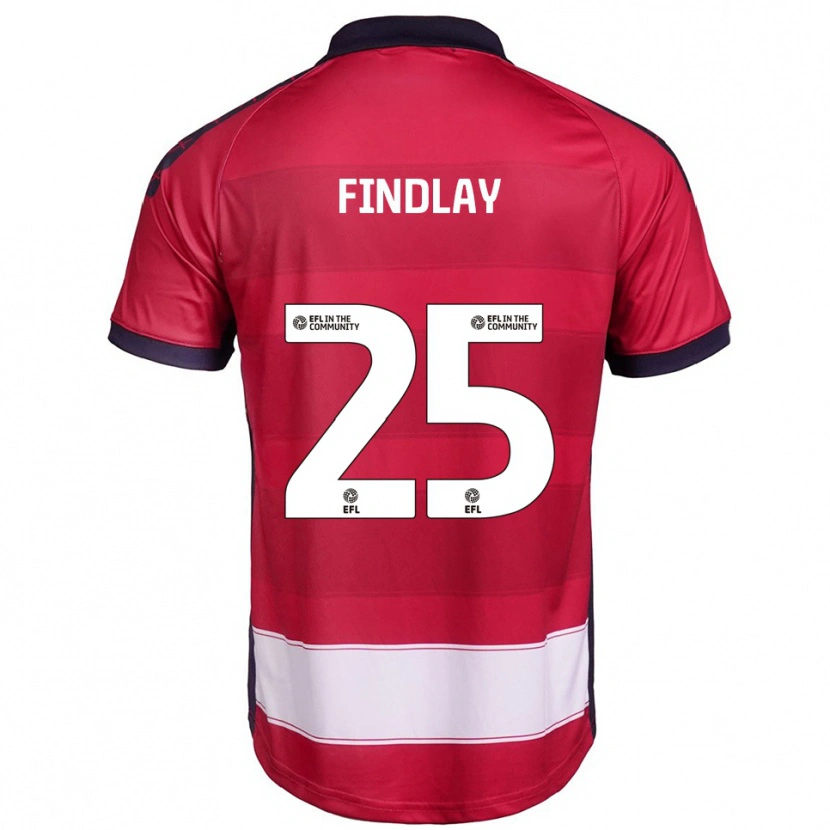 Danxen Herren Holly Findlay #25 Rot Weiß Heimtrikot Trikot 2025/26 T-Shirt