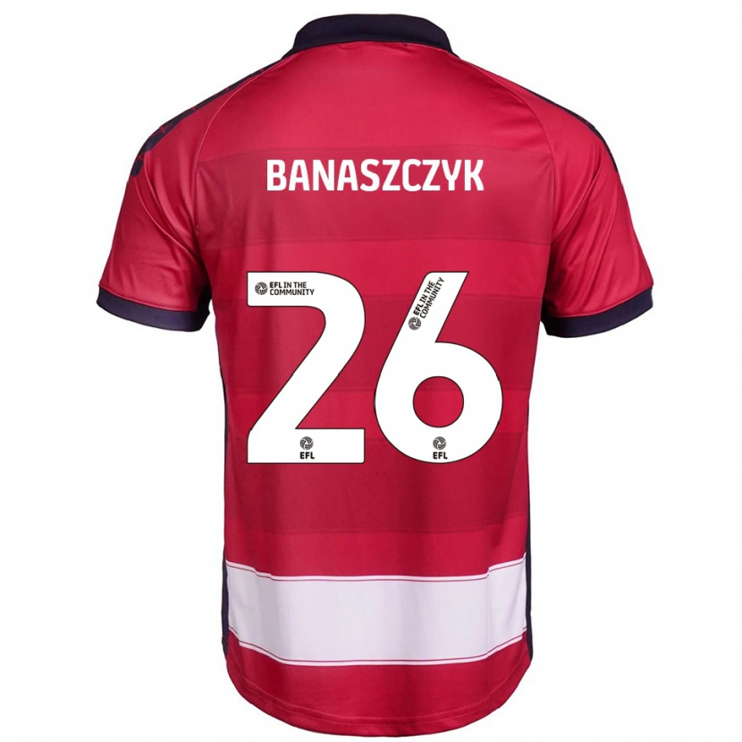Danxen Herren Natalie Banaszczyk #26 Rot Weiß Heimtrikot Trikot 2025/26 T-Shirt