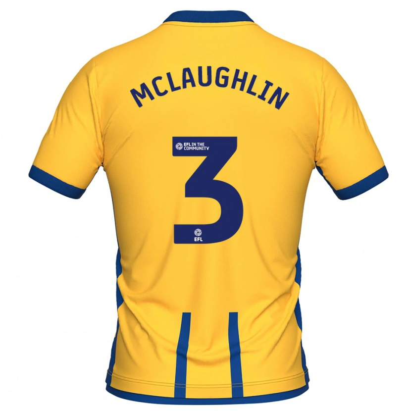 Danxen Herren Stephen Mclaughlin #3 Gelb Blau Heimtrikot Trikot 2025/26 T-Shirt