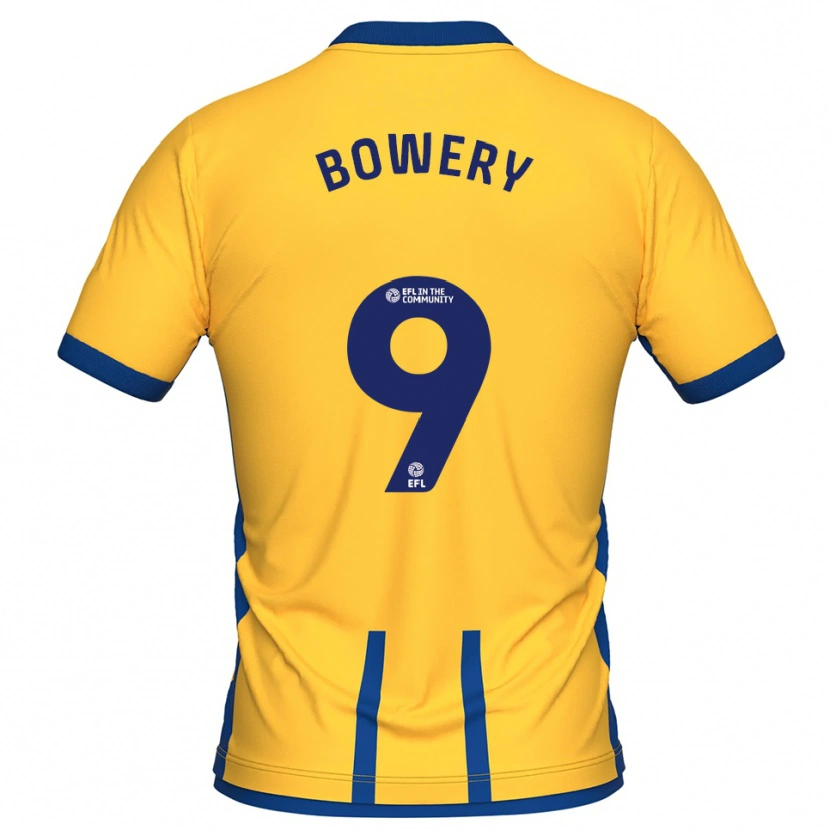 Danxen Herren Jordan Bowery #9 Gelb Blau Heimtrikot Trikot 2025/26 T-Shirt