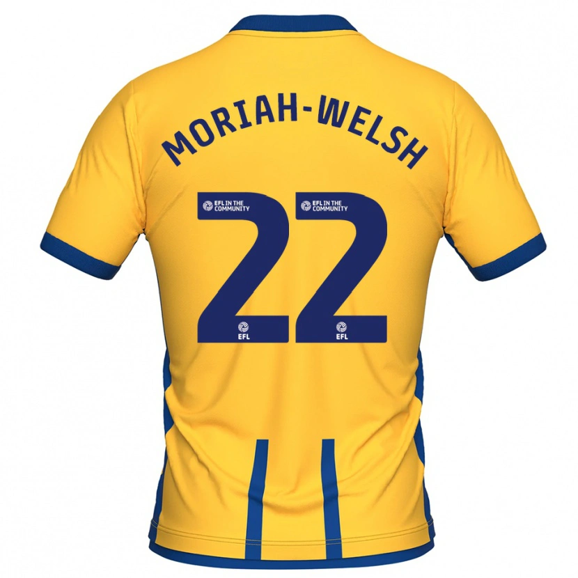 Danxen Herren Nathan Moriah-Welsh #22 Gelb Blau Heimtrikot Trikot 2025/26 T-Shirt