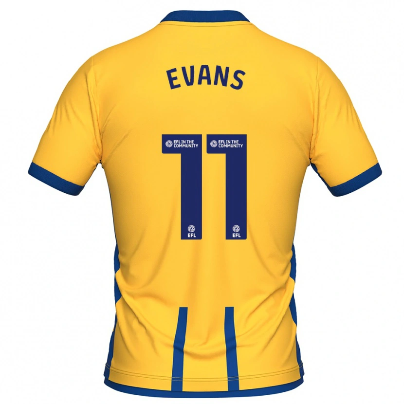 Danxen Herren Will Evans #11 Gelb Blau Heimtrikot Trikot 2025/26 T-Shirt