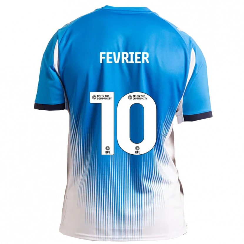 Danxen Herren Jayden Fevrier #10 Blau Weiß Heimtrikot Trikot 2025/26 T-Shirt