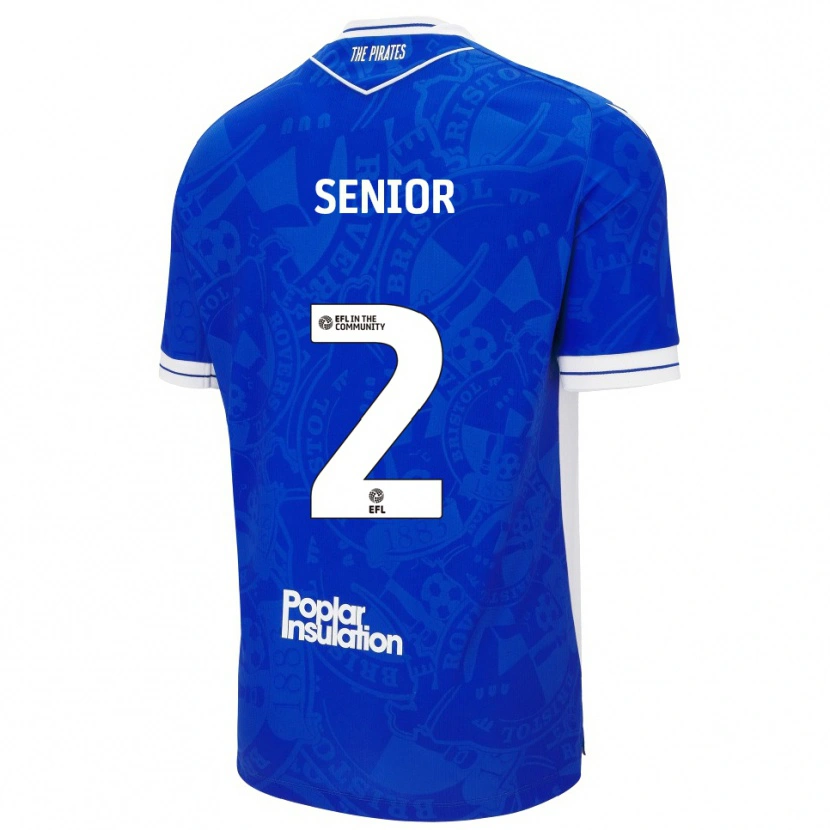 Danxen Herren Joel Senior #2 Blau Weiß Heimtrikot Trikot 2025/26 T-Shirt