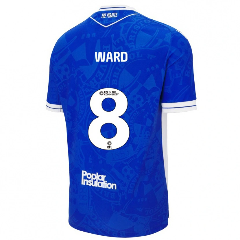 Danxen Herren Grant Ward #8 Blau Weiß Heimtrikot Trikot 2025/26 T-Shirt